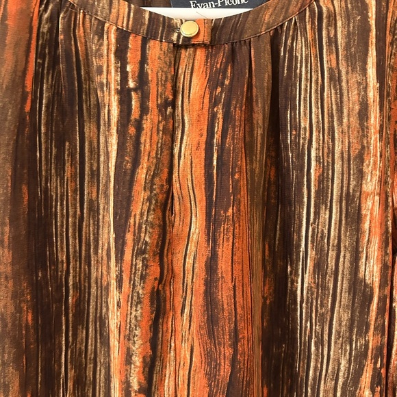 Evan Picone Multicolor Striped Blouse - Picture 2 of 5